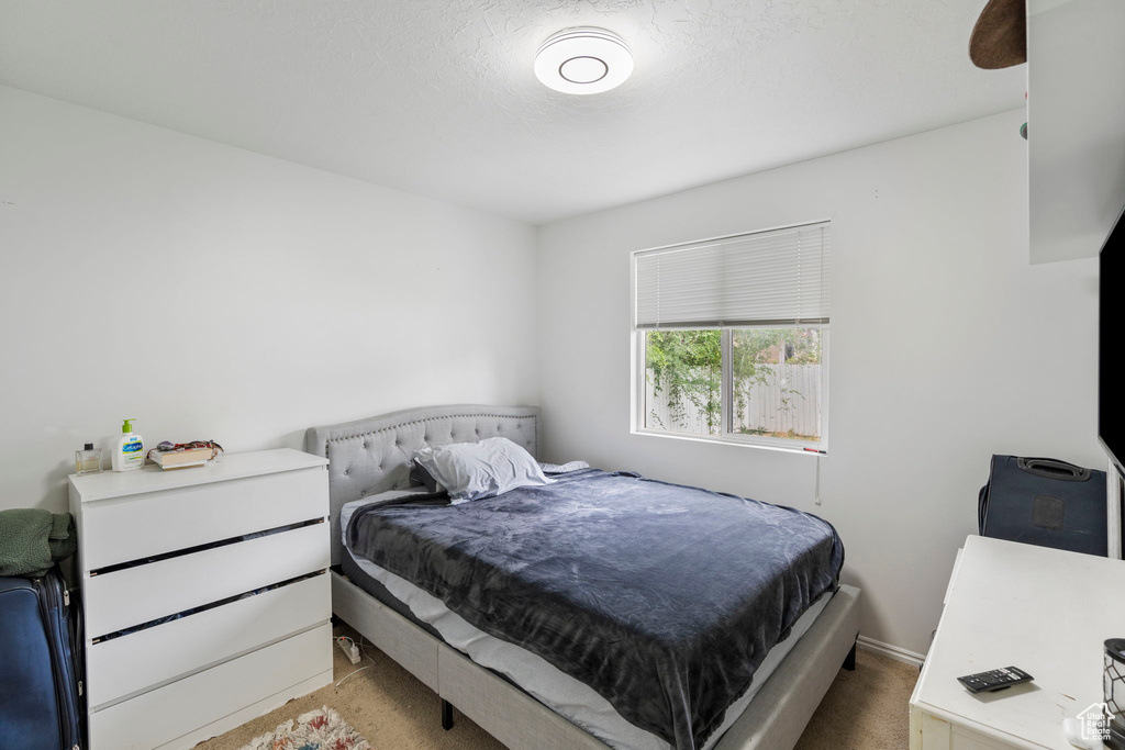 Bedroom featuring carpet floors