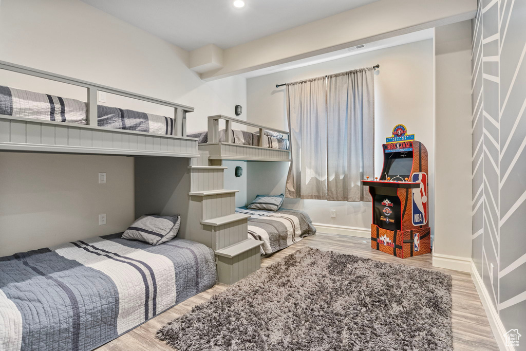 Bedroom featuring light hardwood / wood-style floors