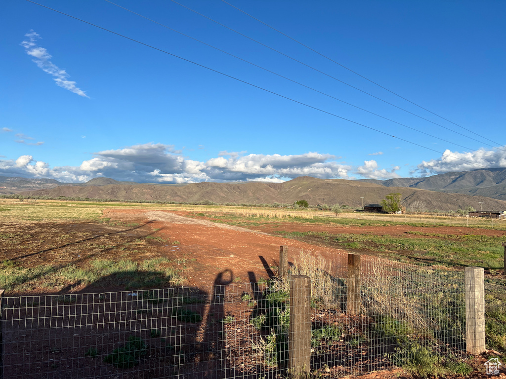 Property view of mountains featuring a rural view