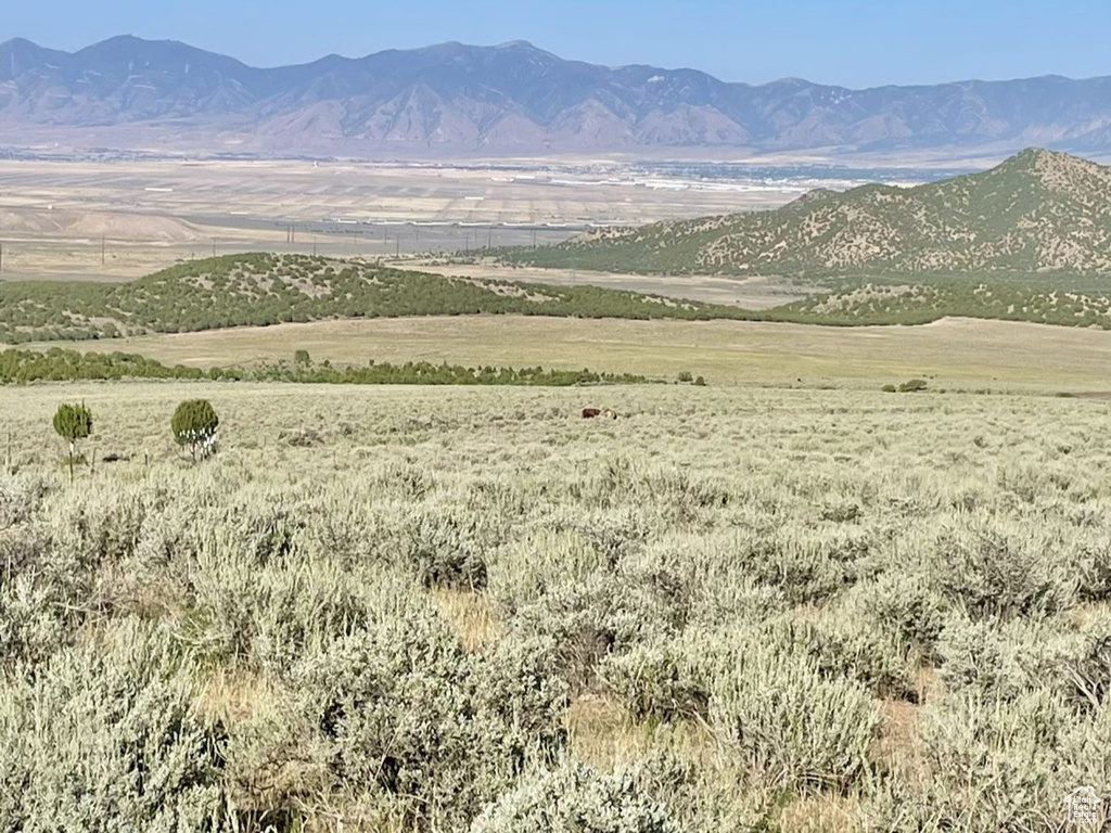 View of mountain feature with a rural view