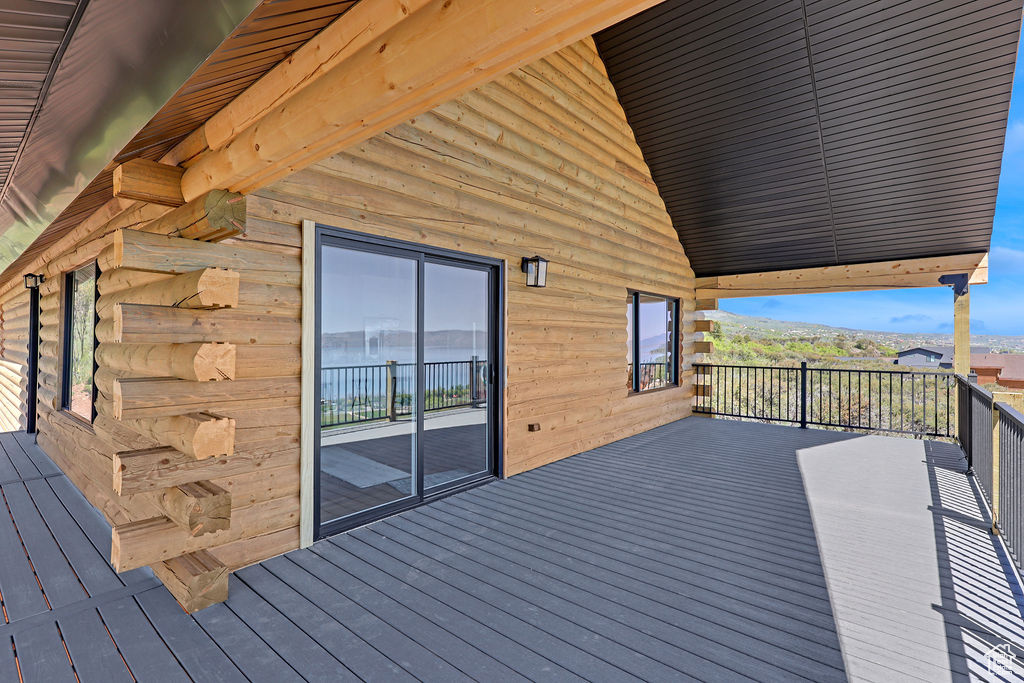 View of wooden terrace