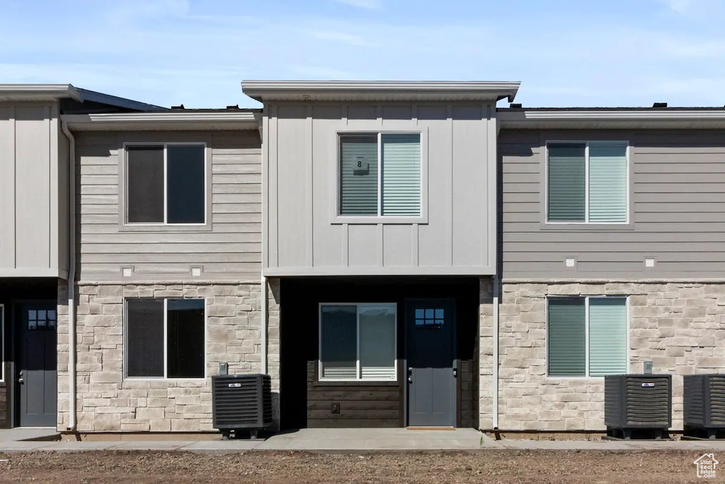 Exterior space featuring central AC unit