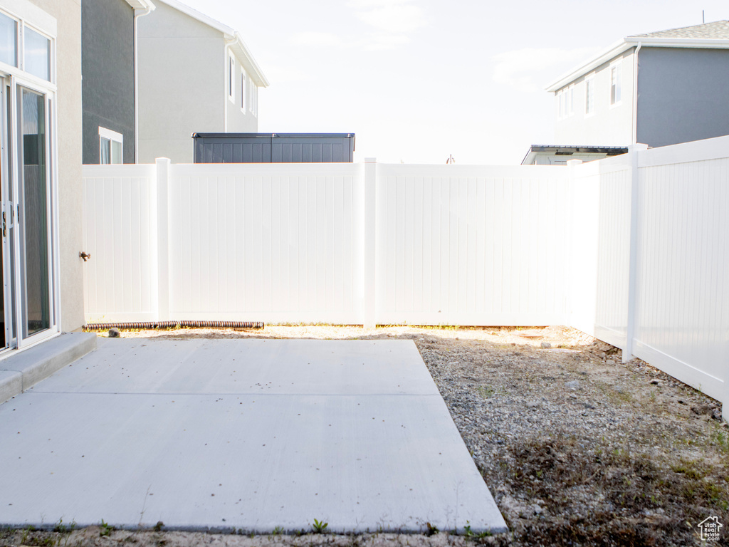 View of yard featuring a patio