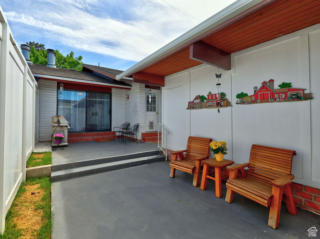 View of patio