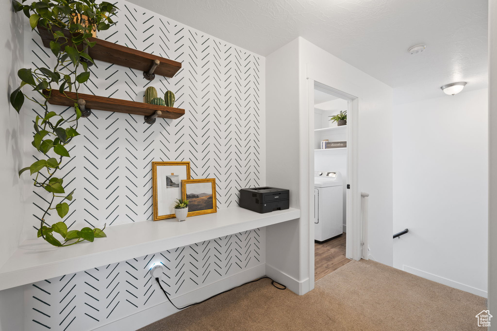 Interior space with washer / clothes dryer