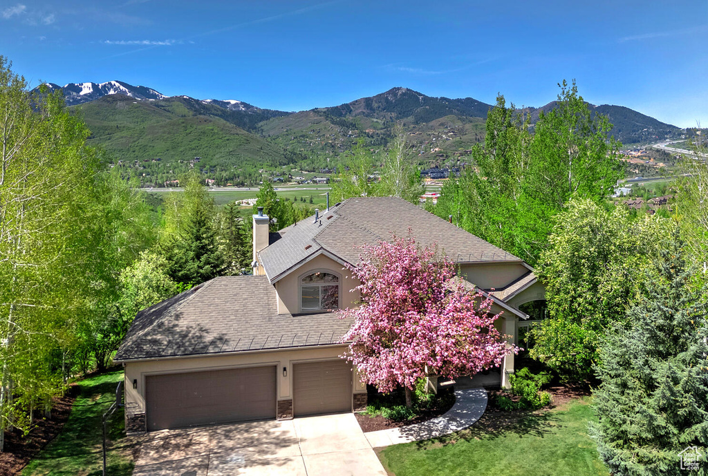 View of property view of mountains