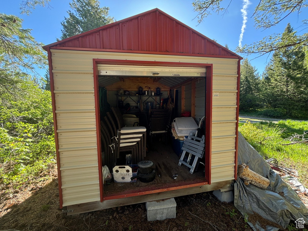 View of outdoor structure