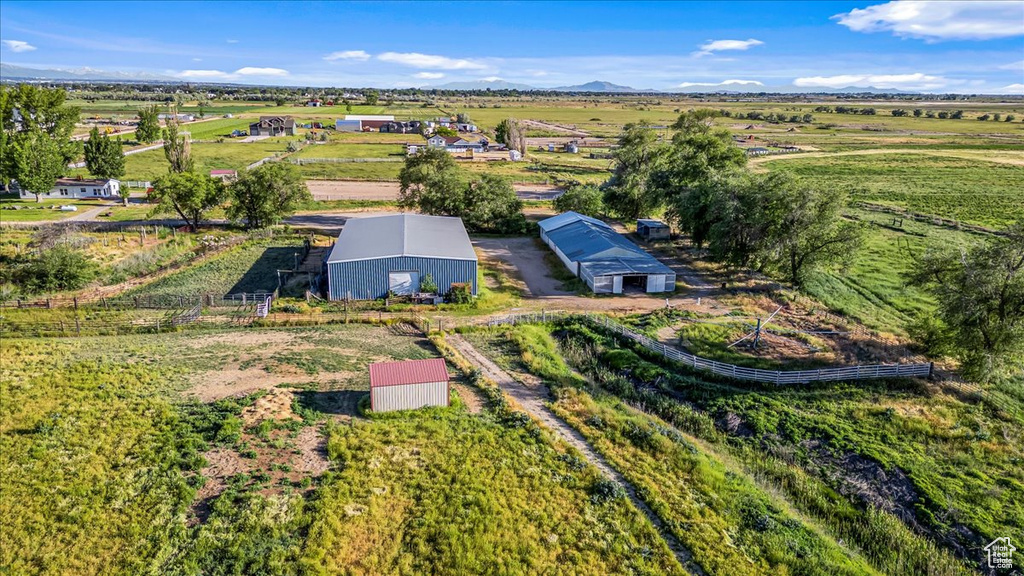 Drone / aerial view with a rural view