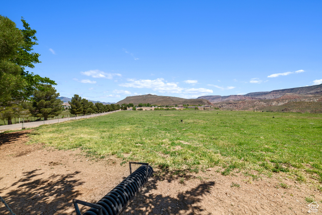Property view of mountains featuring a rural view