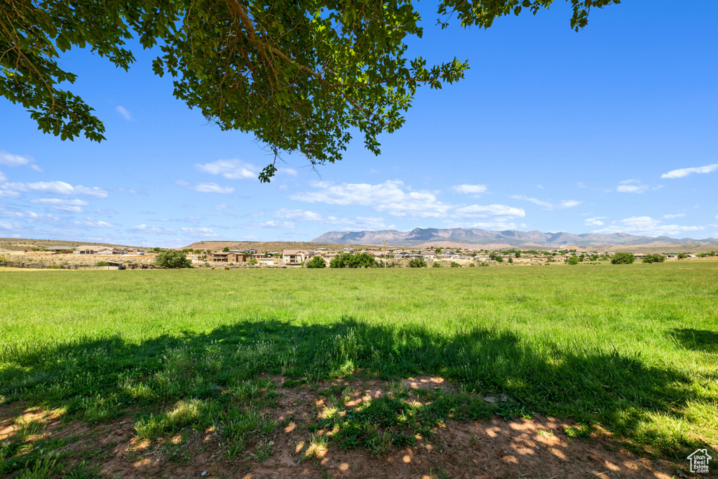 View of nature featuring a mountain view and a rural view