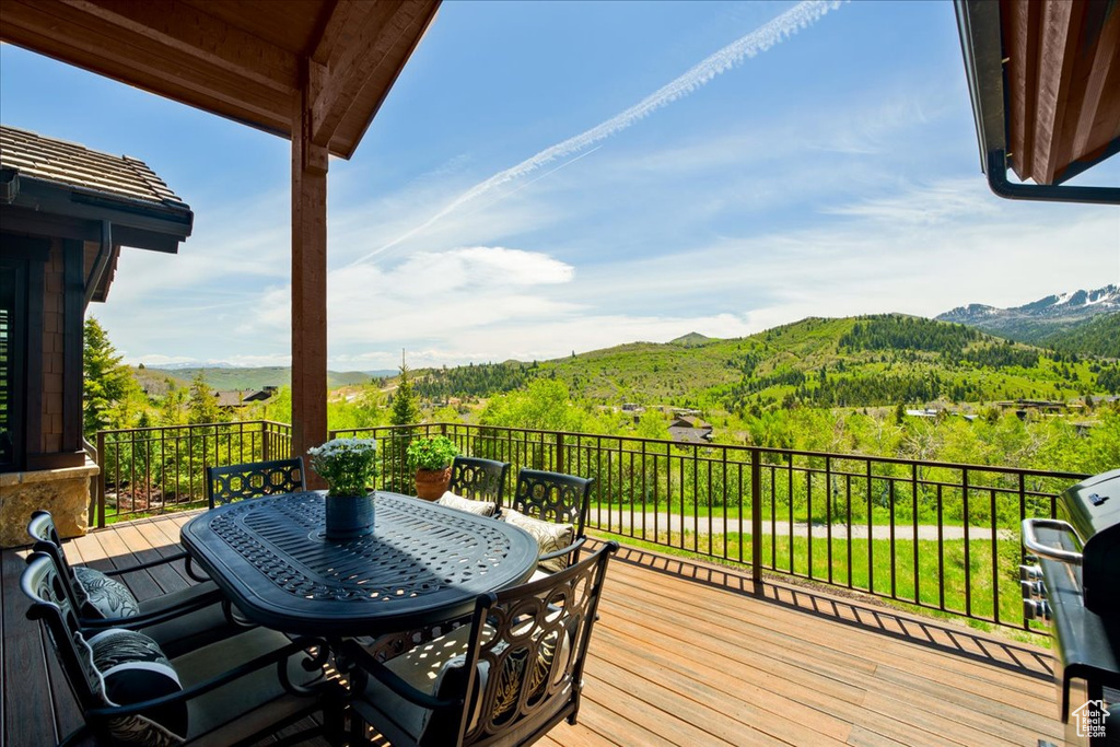 View of wooden terrace