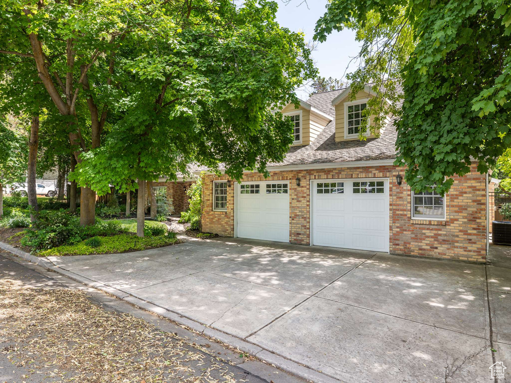 View of front of house featuring a garage