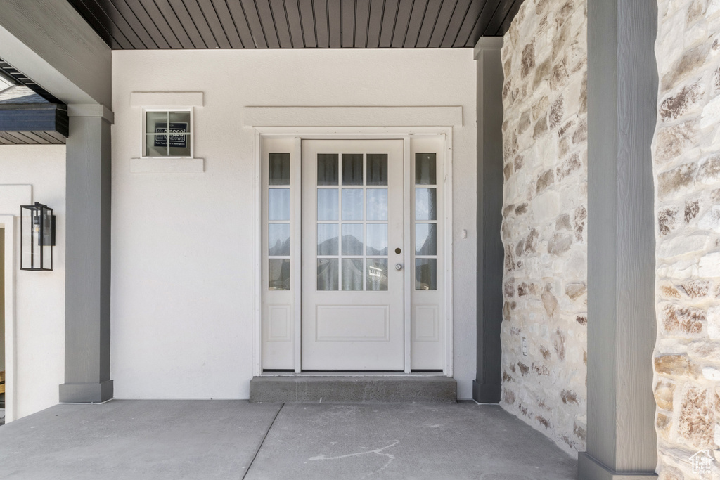 View of entrance to property