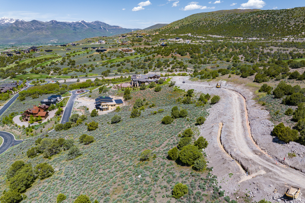 Bird's eye view featuring a mountain view