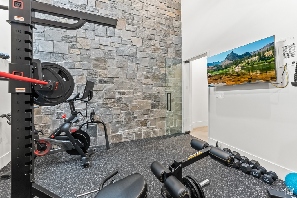 View of exercise room