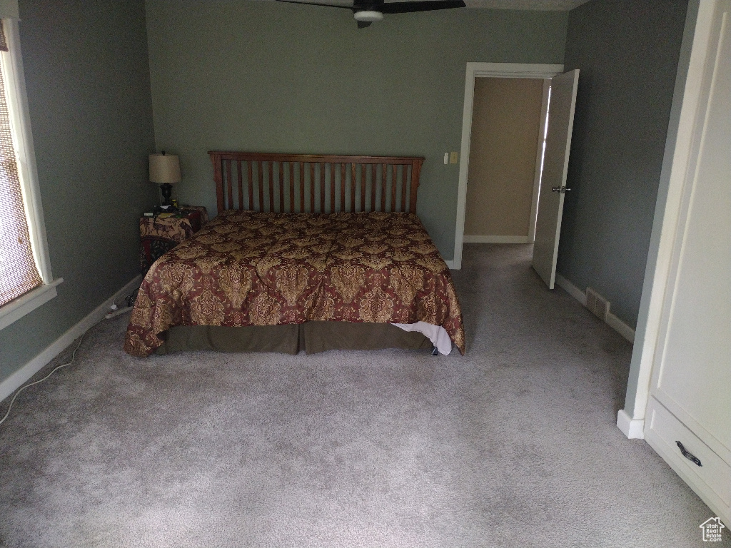 Bedroom featuring carpet flooring
