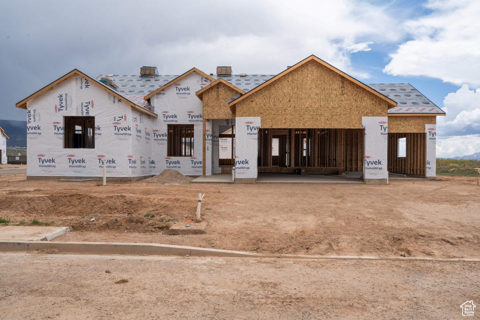 View of unfinished property