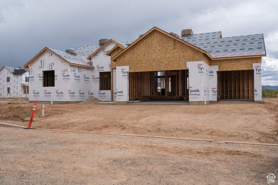 View of unfinished property