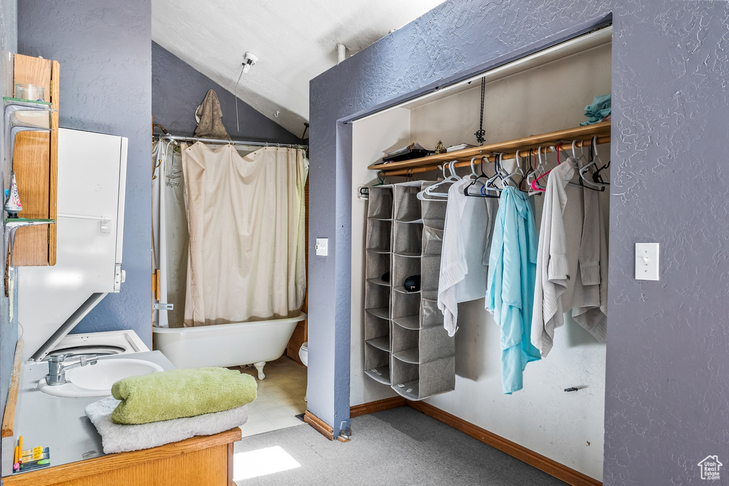 Closet with sink