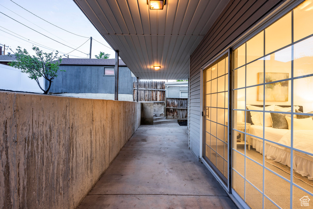 View of patio