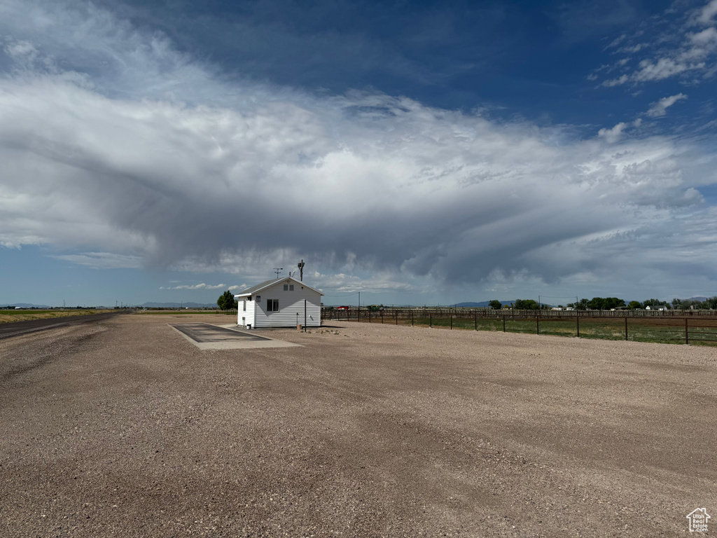 Exterior space with a rural view