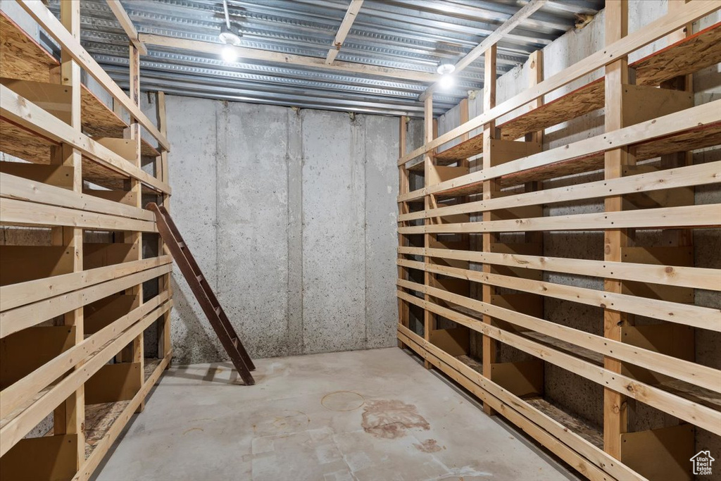 View of storage room