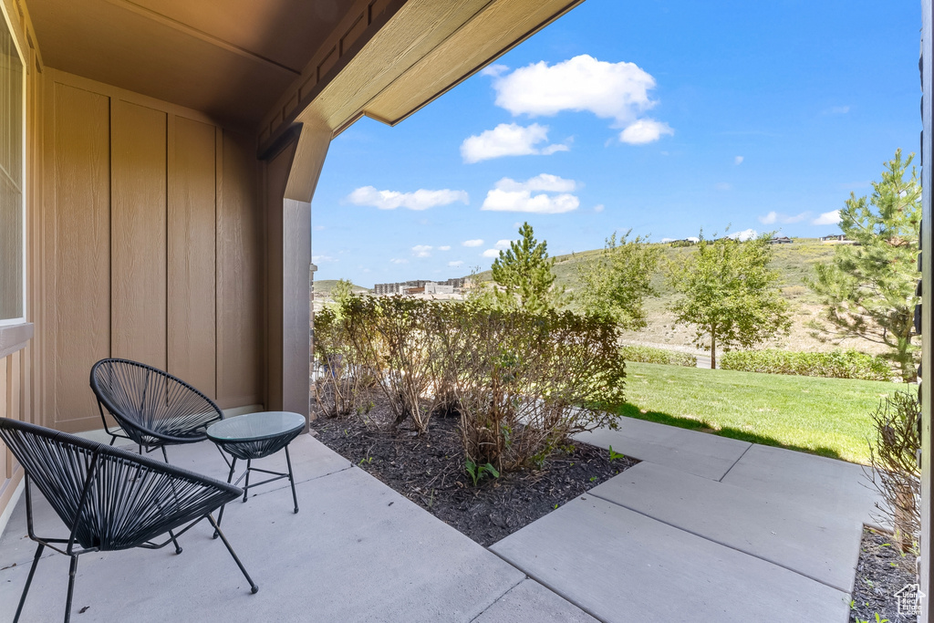 View of patio