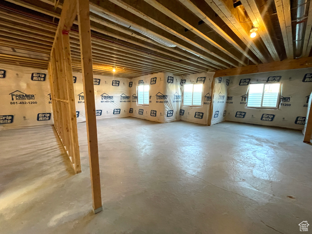 Basement with plenty of natural light