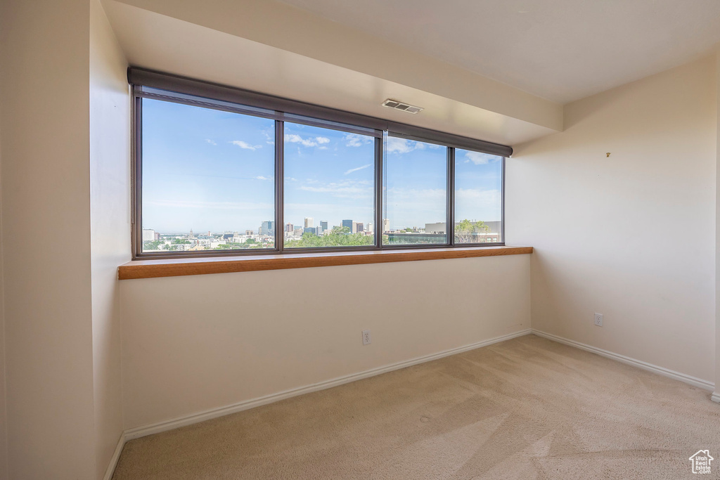 View of carpeted empty room