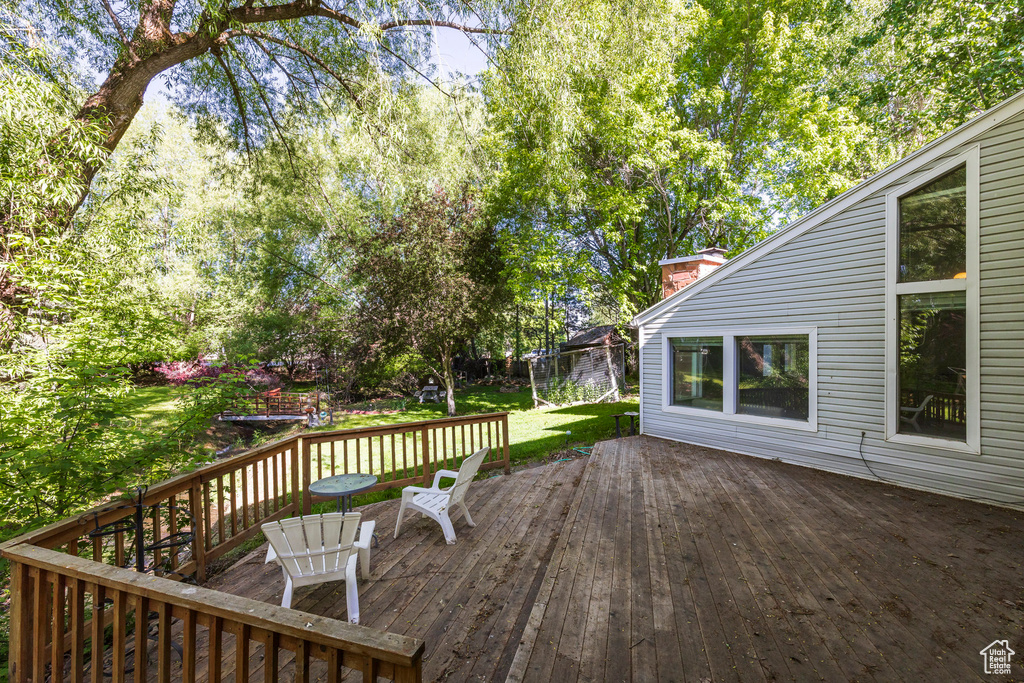 View of deck