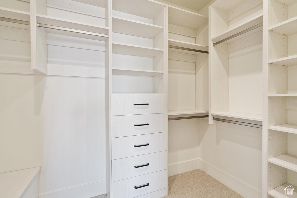 View of spacious closet