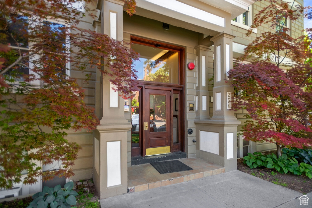 View of entrance to property