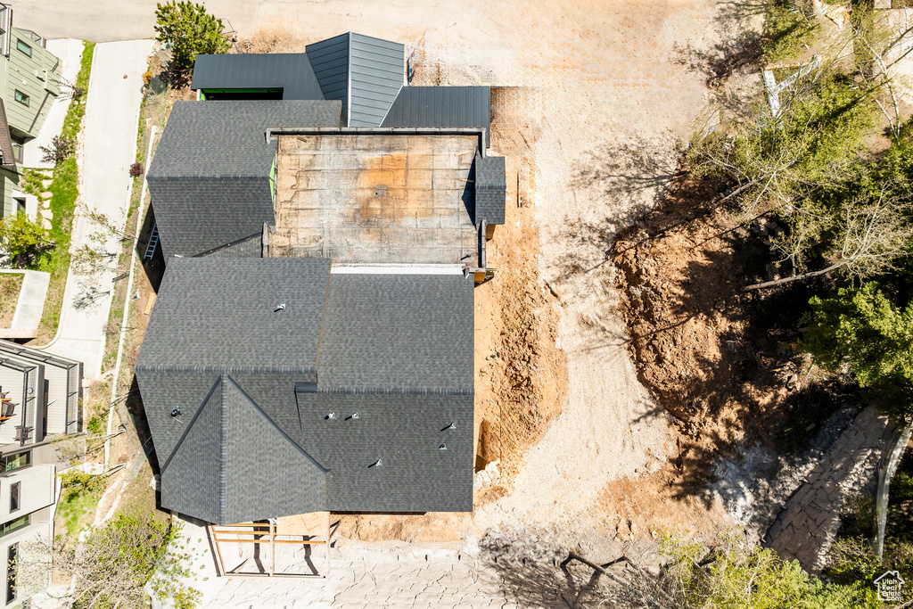 Birds eye view of property