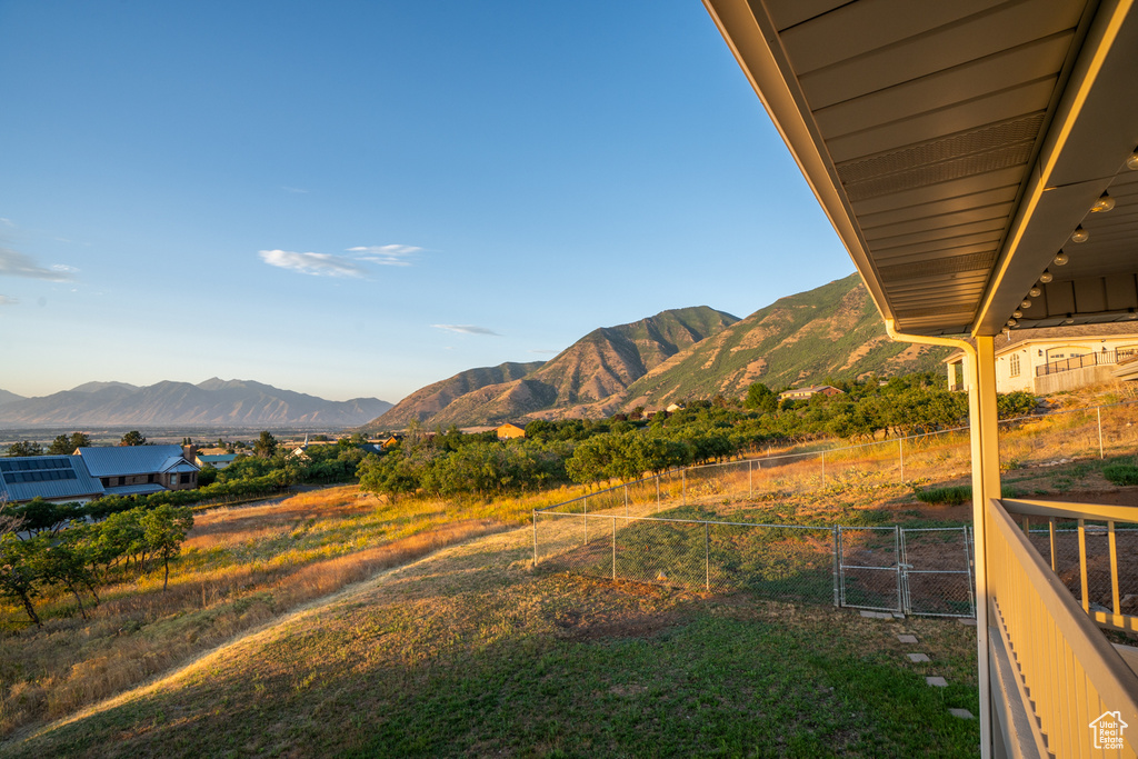 View of property view of mountains