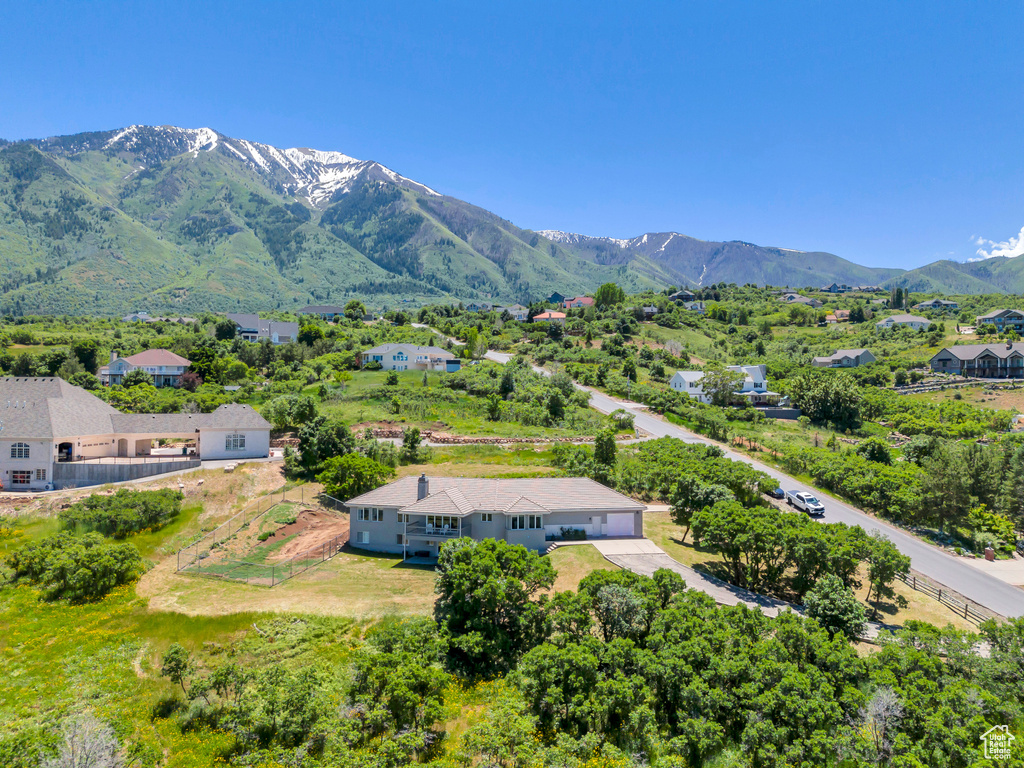 Exterior space with a mountain view