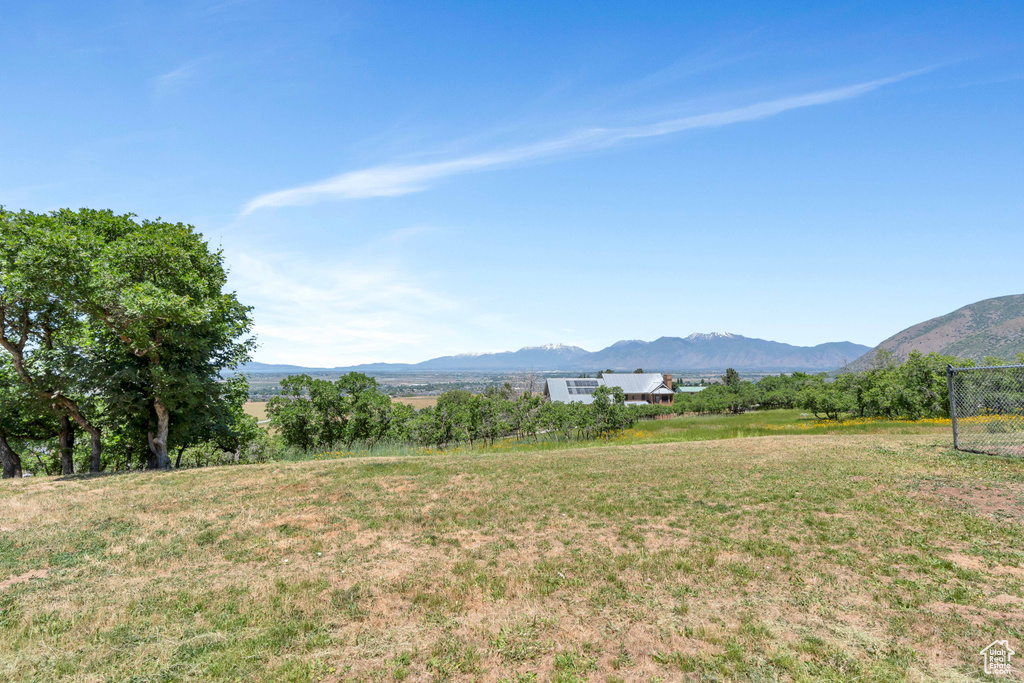 Mountain view featuring a rural view