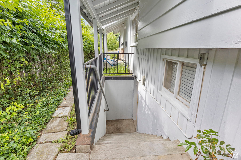 View of stairs