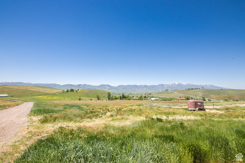 View of mountain feature featuring a rural view