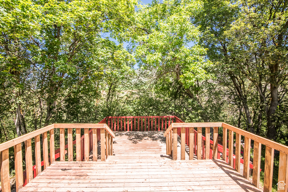 View of deck