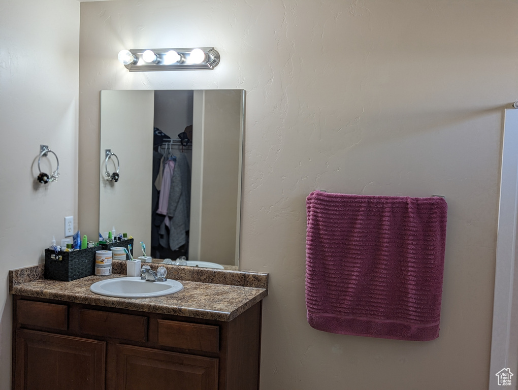 Bathroom featuring vanity