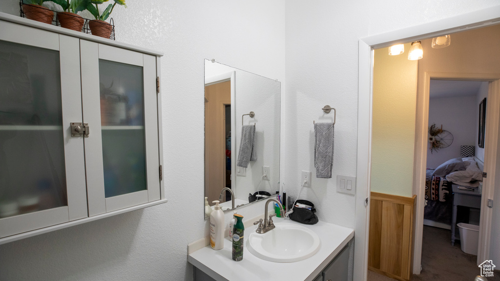 Bathroom featuring vanity