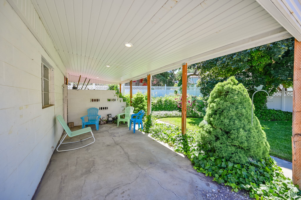 View of patio