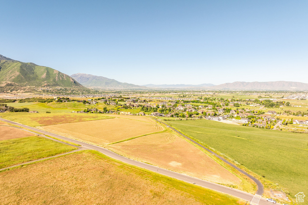 Mountain view featuring a rural view