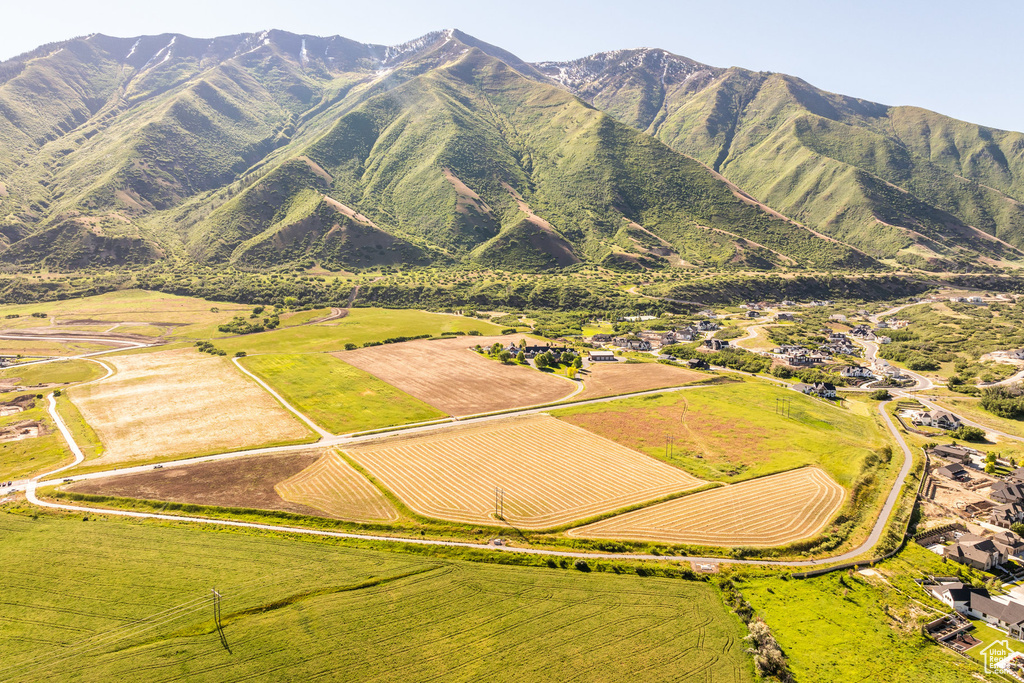 Mountain view with a rural view