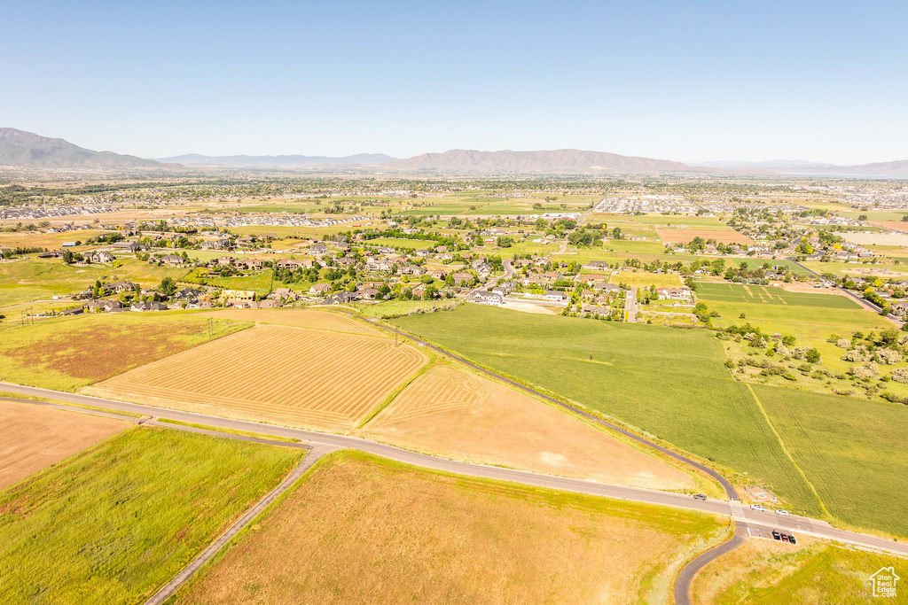 Bird's eye view featuring a mountain view and a rural view