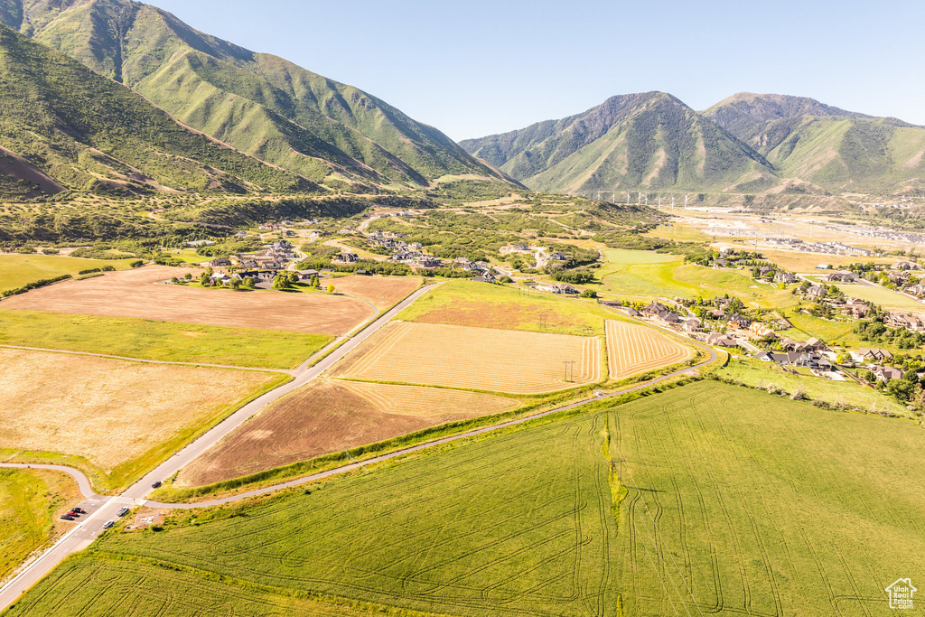 Mountain view featuring a rural view