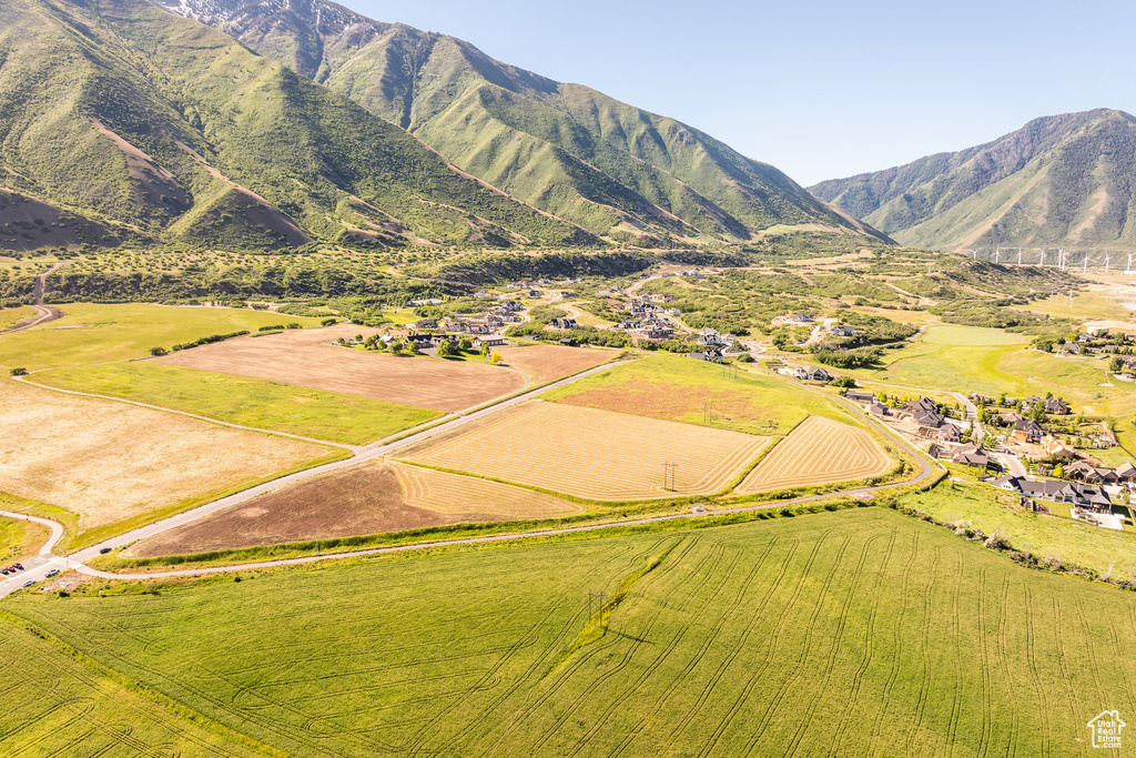 Mountain view featuring a rural view