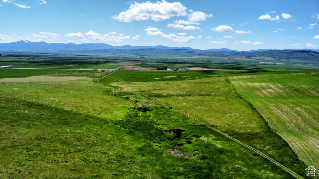 Mountain view featuring a rural view