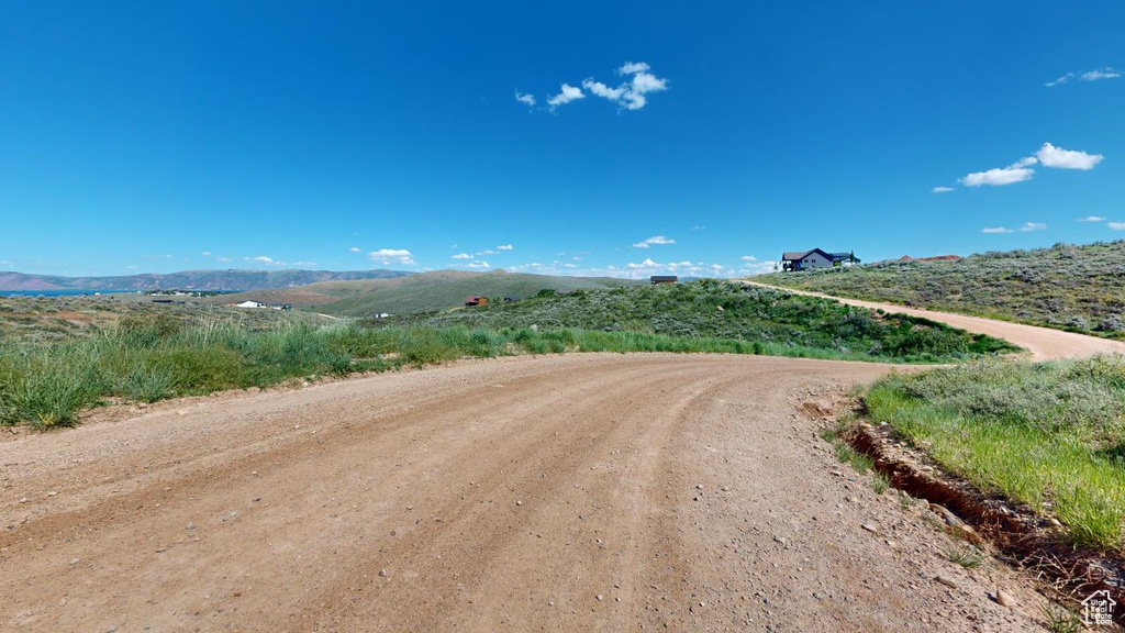 View of road with a mountain view and a rural view