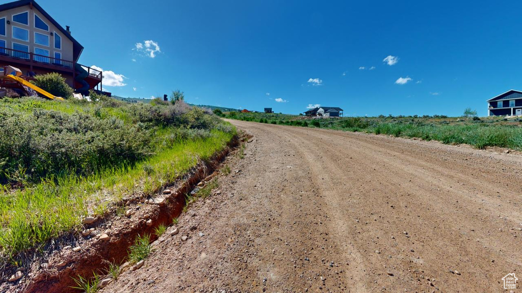 View of street with a rural view